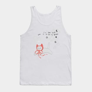 Y2K Mischievous Cat Tank Top